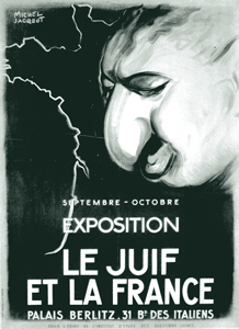 Affiche de l'exposition Le Juif en France 1941